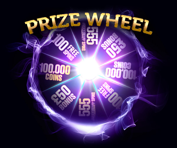 Spin the Genie's Wheel for prizes!